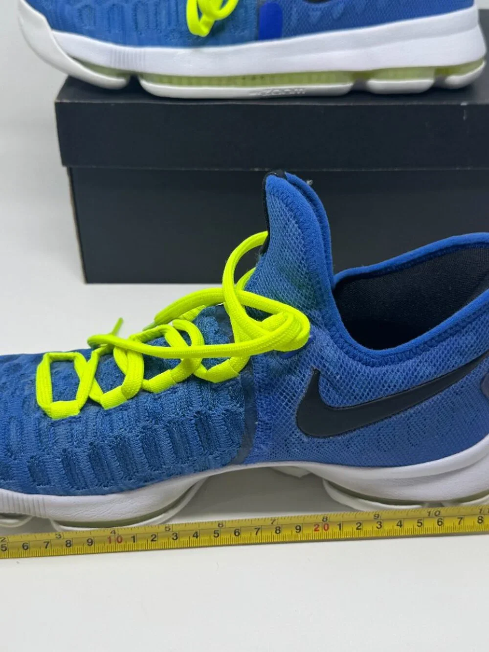 Nike KD 9 Elite Blue Volt Basketball Shoes Size 10 w/ Box